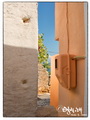 The orange electricity meter